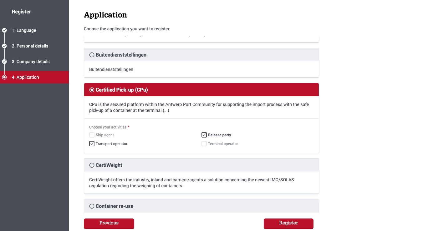 C-Point registration screenshot 4